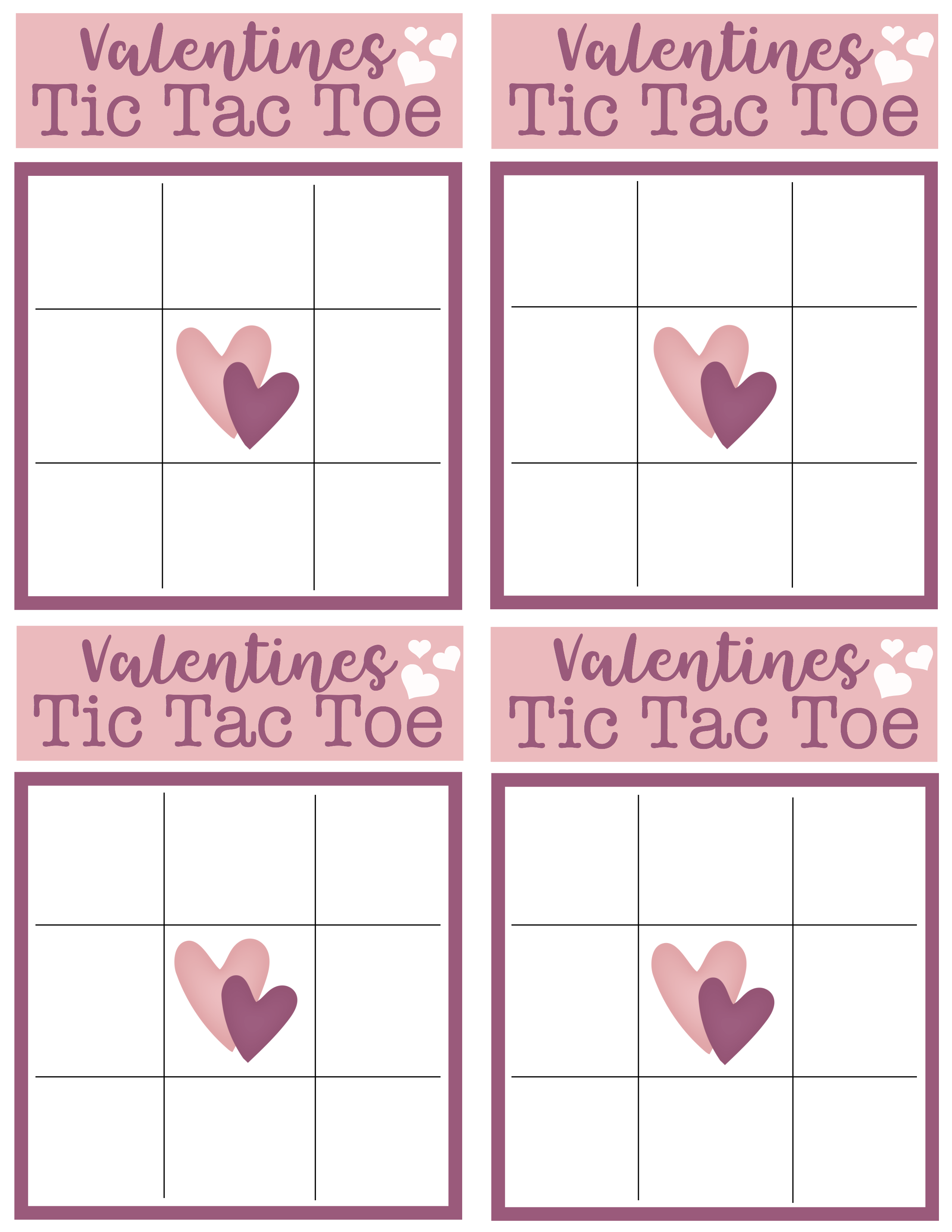 Valentines Tic Tac Toe Printable Simply Being Mommy
