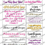 VISION BOARD Printables Life Scriptures Etsy Vision Board