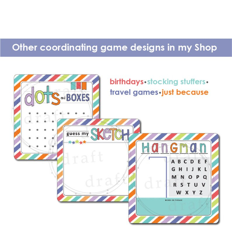 Whimsy TIC TAC TOE Game Square 6x6 Dry Erase Board Etsy